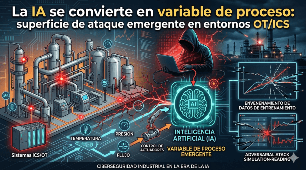 Cuando la IA se convierte en variable de proceso:superficie de ataque emergente en entornos&nbsp;OT/ICS